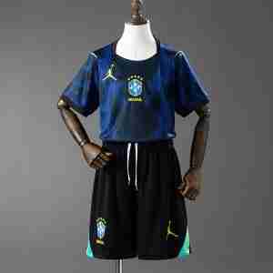 Equipacion Brasil Conjunto Niños Segunda 2026