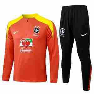 Sudadera Entrenamiento Brasil 2026 2027 Naranja