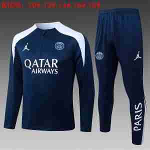 Sudadera Entrenamiento Niños Paris Saint Germain 2026 2027 Azul Blanco