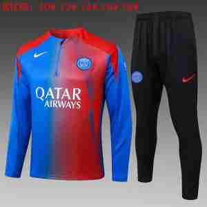 Sudadera Entrenamiento Niños Paris Saint Germain 2026 2027 Rojo Azul
