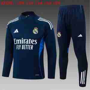 Sudadera Entrenamiento Niños Real Madrid 2026 2027 Azul