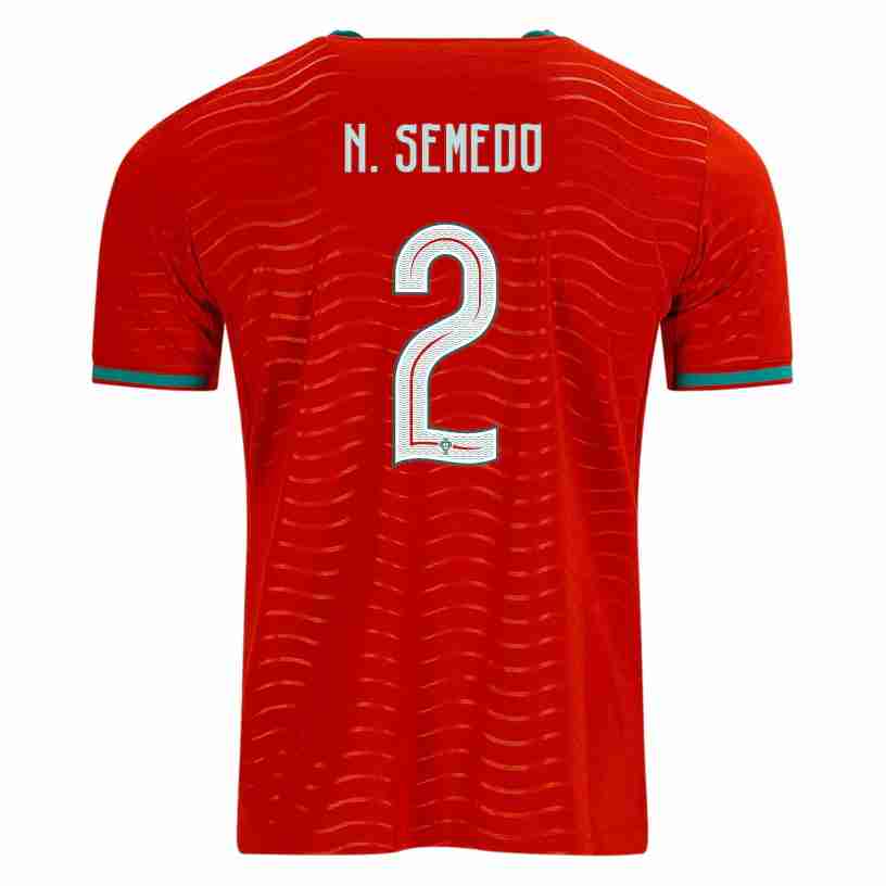 N. SEMEDO NO.2 Equipacion Portugal Primera 2026-Versión Jugador N. SEMEDO NO.2 Equipacion Portugal Primera 2026-Versión Jugador