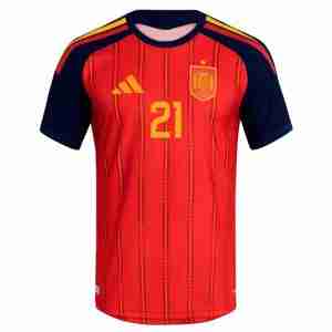 ZUBIMENDI NO.21 Equipacion España Primera 2026-Versión Jugador_1